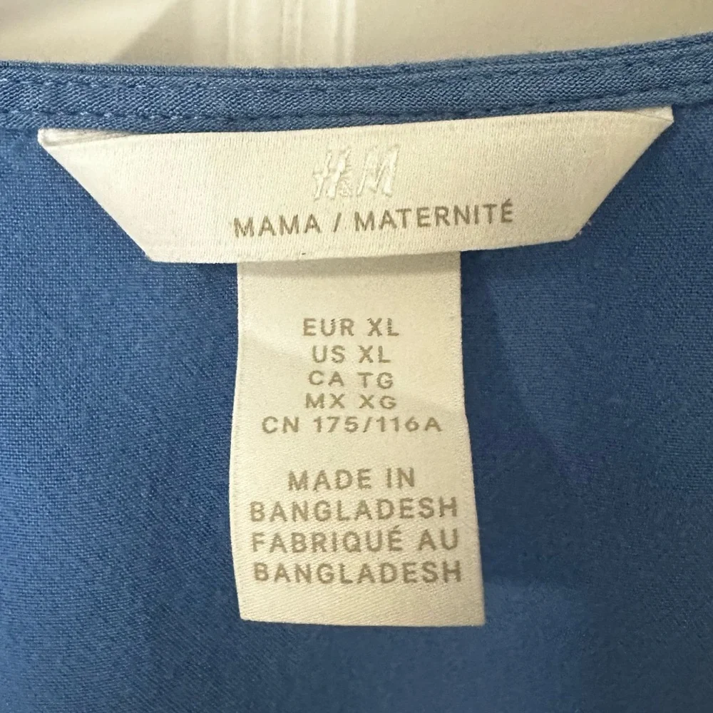 H&M Mama lightweight blue maternity dress, size XL - Picture 4 of 6